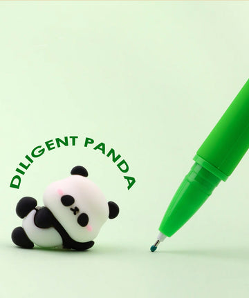 Diligent Panda Silicone Pen Set Of 3